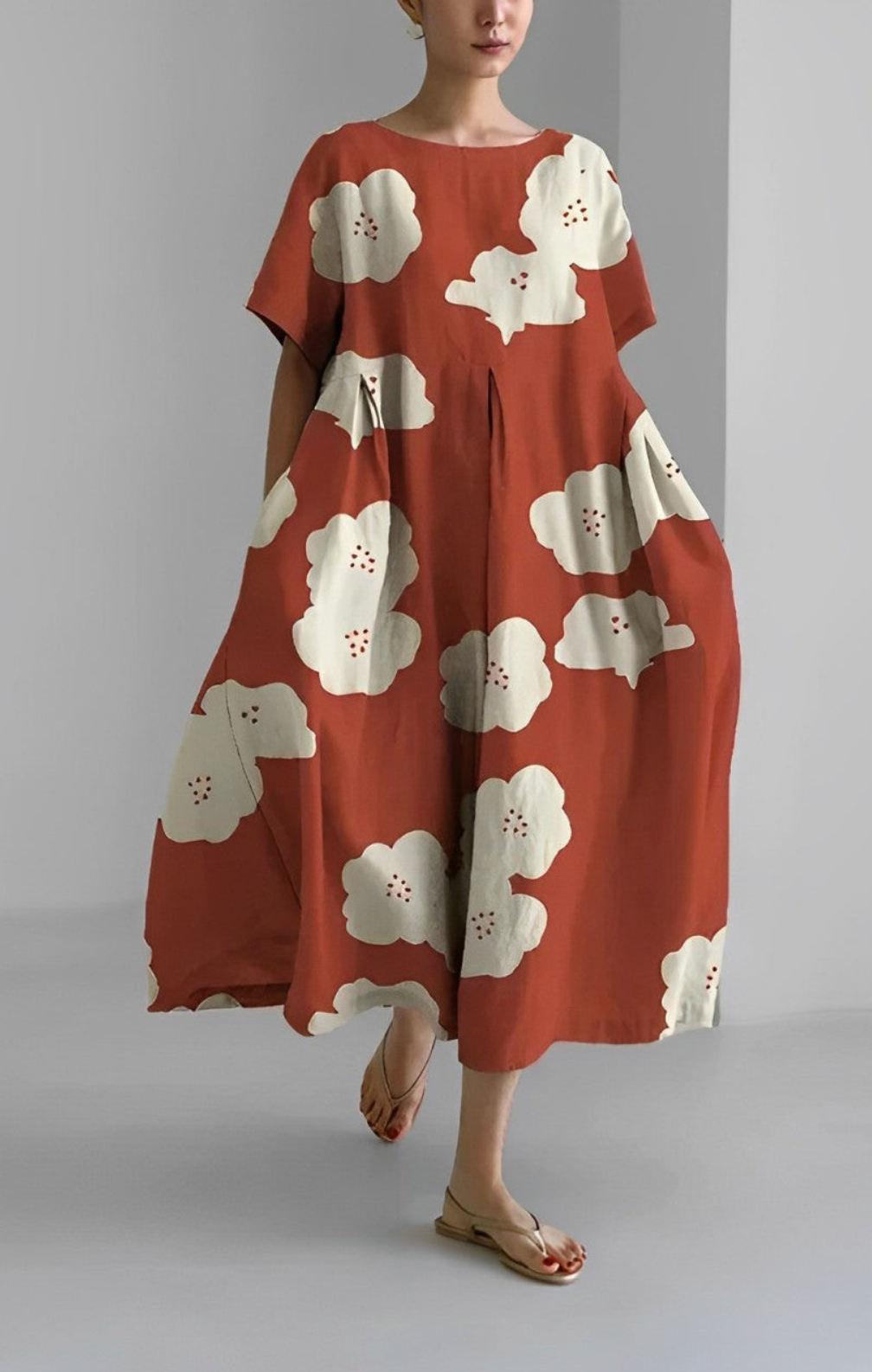 Erica - Retro Loose Maxi Dress