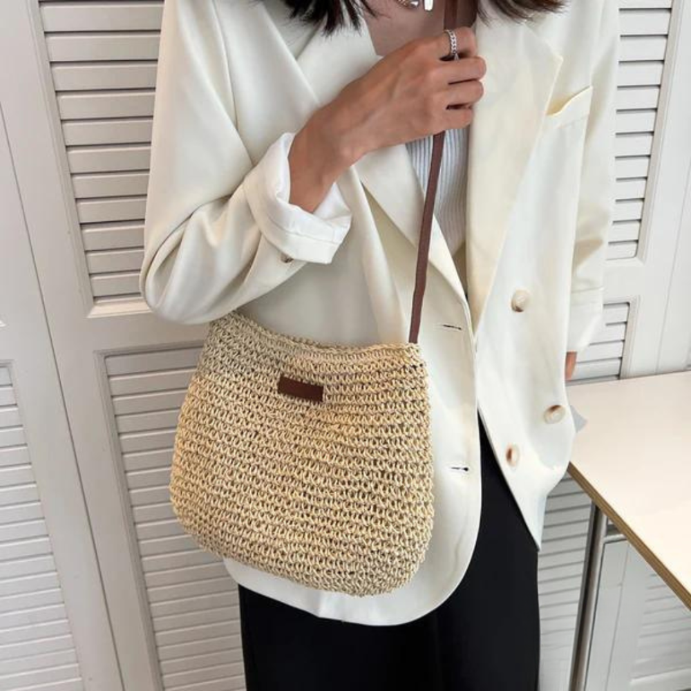 Kayla - Straw Crossbody Bag