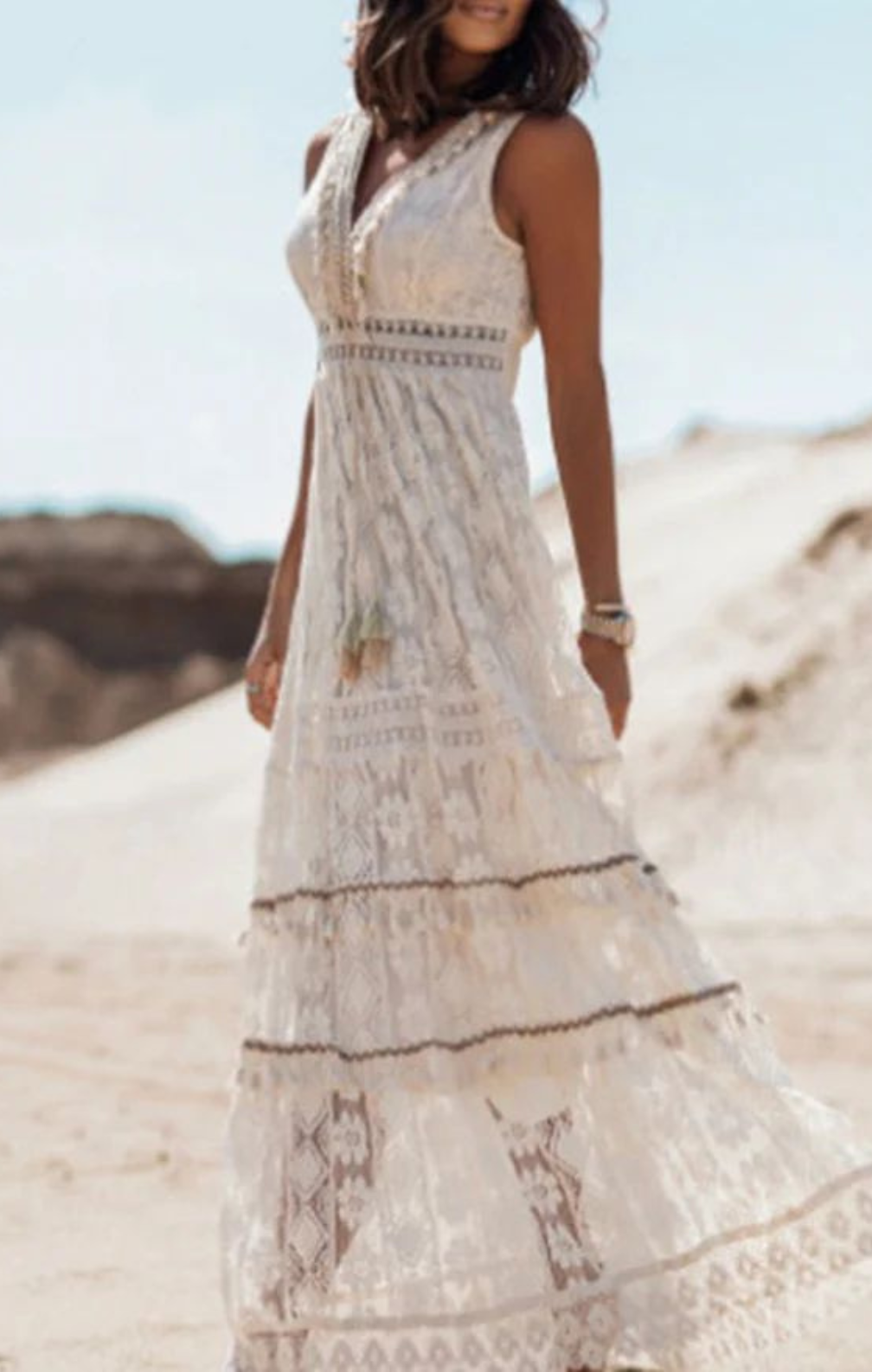 Amelia - Bohemian dress with tassels