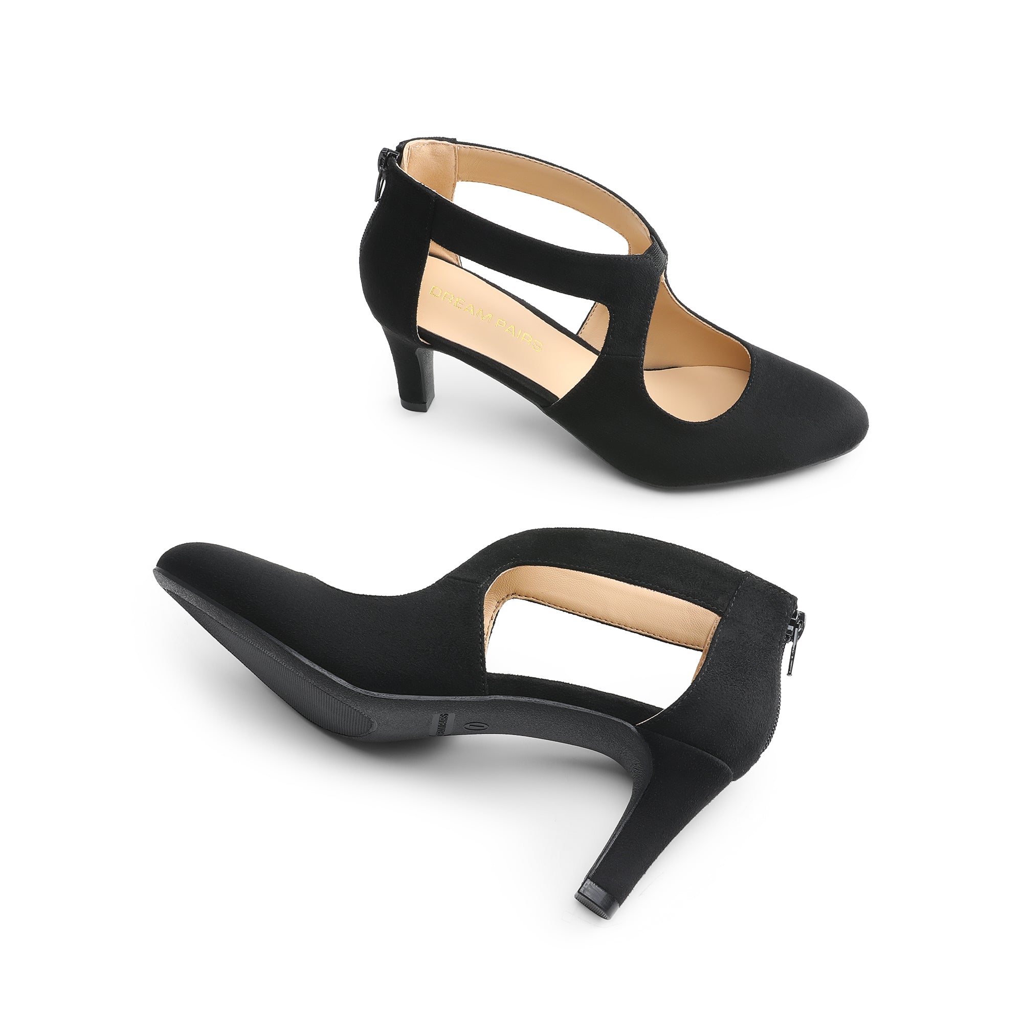 Noa - Pointed Toe Kitten Heels