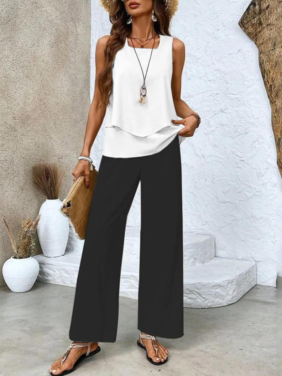 Kelara - Elegant Sleeveless Top