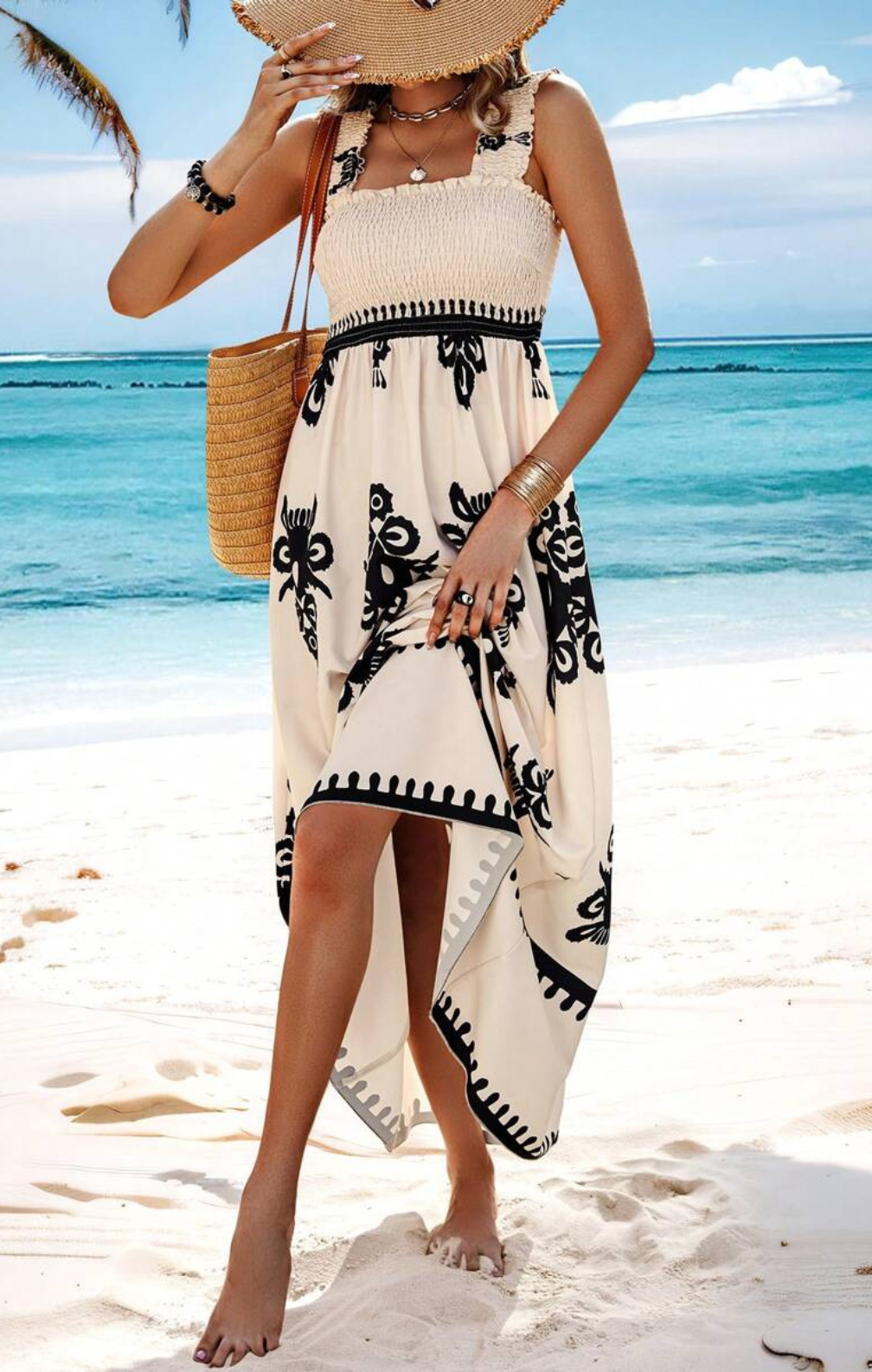 Georgia - Square Neck Sleeveless Dress