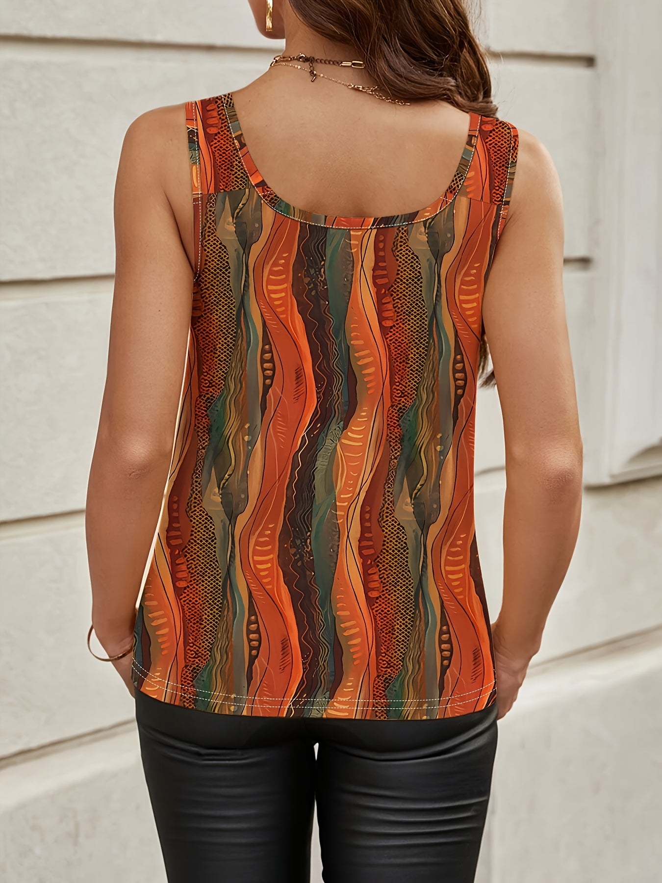 Rina - Casual Relaxed-Fit Knotted Tank Top