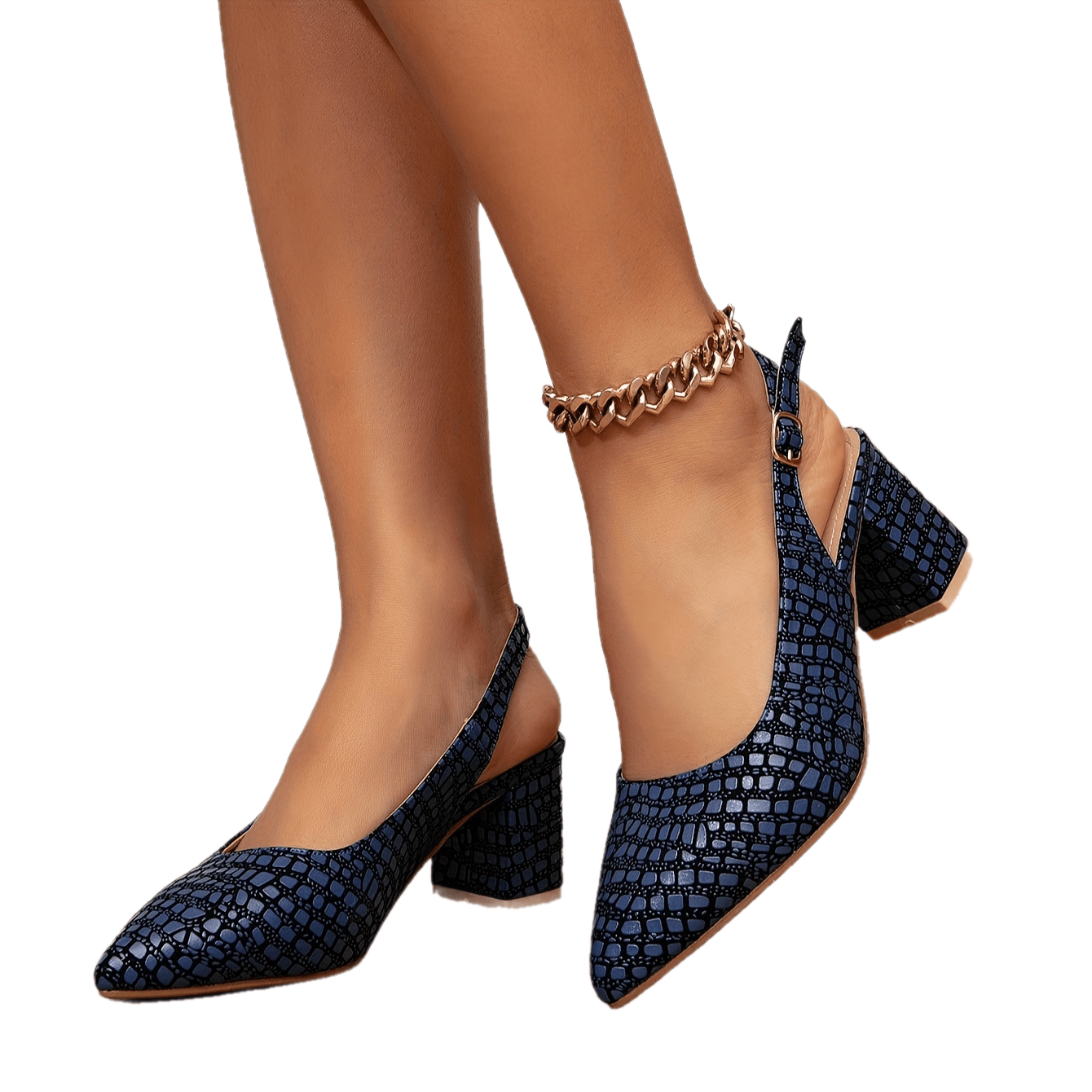 Malani - Slingback Chunky Heels