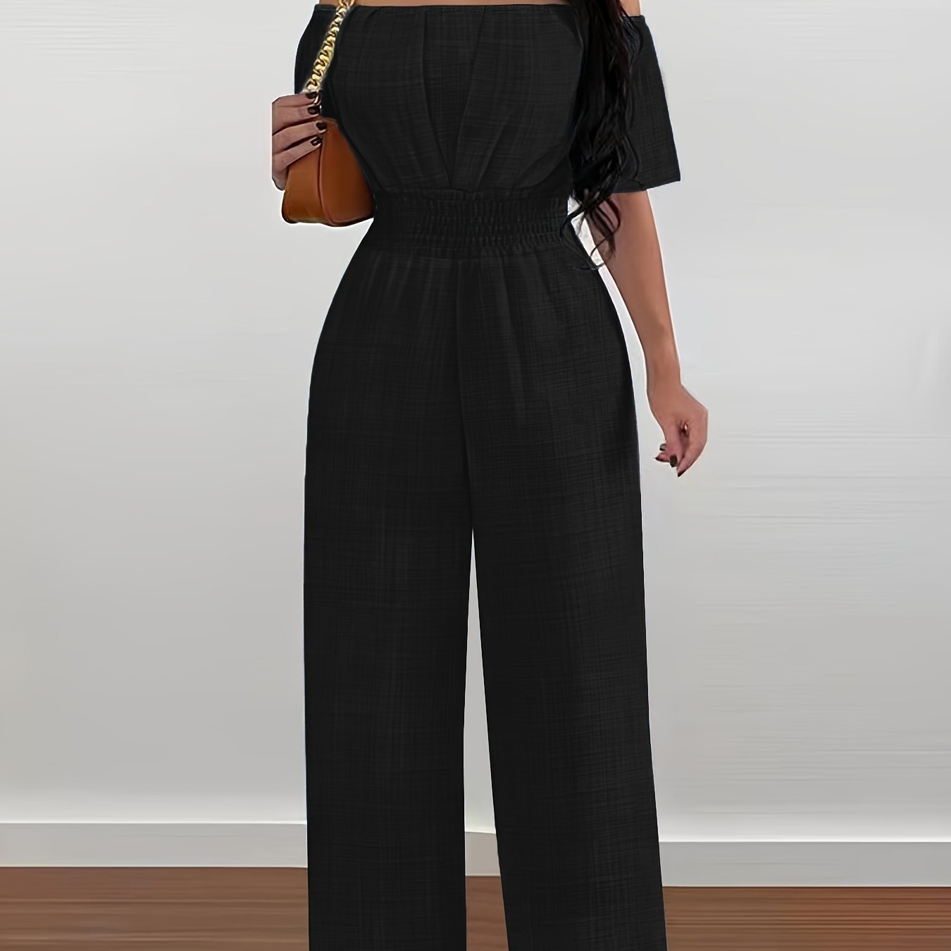 Laurence - Off-Shoulder Jumpsuit with Cinched Waist