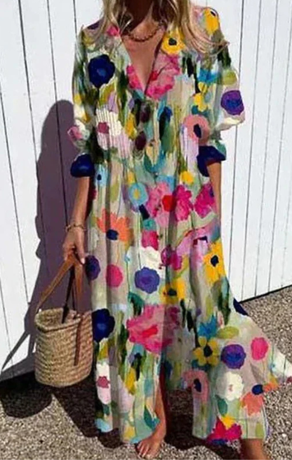 Cassidy - Bohemian Puff Sleeves Dress