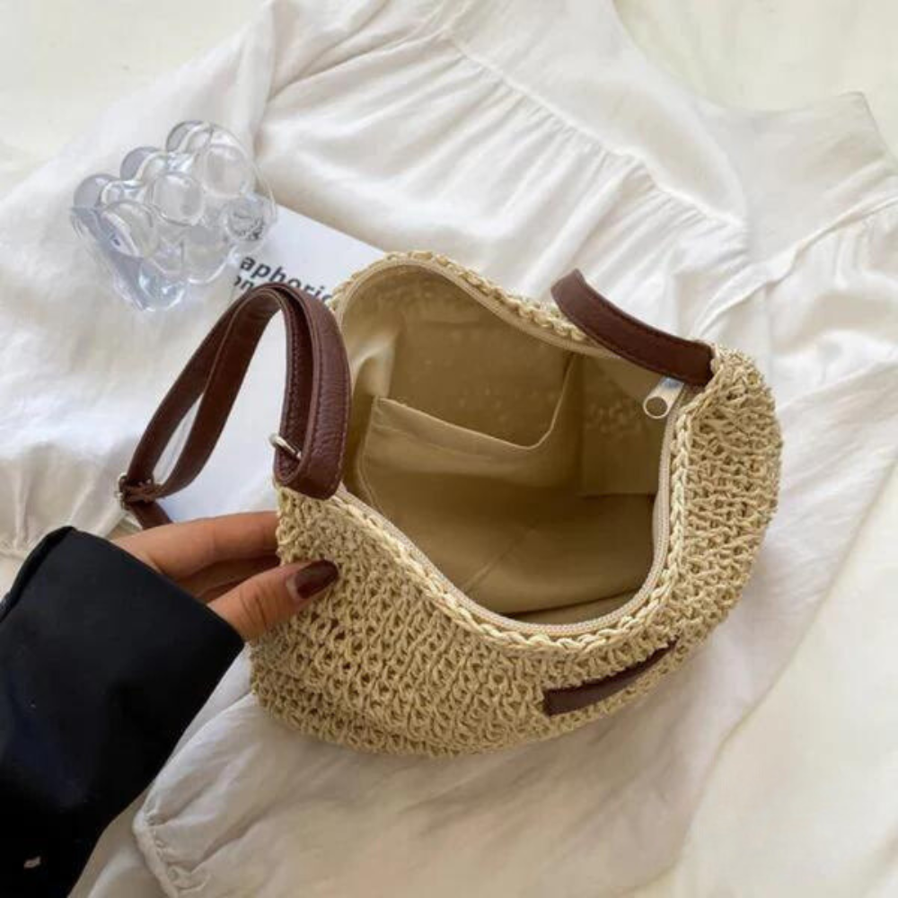 Kayla - Straw Crossbody Bag