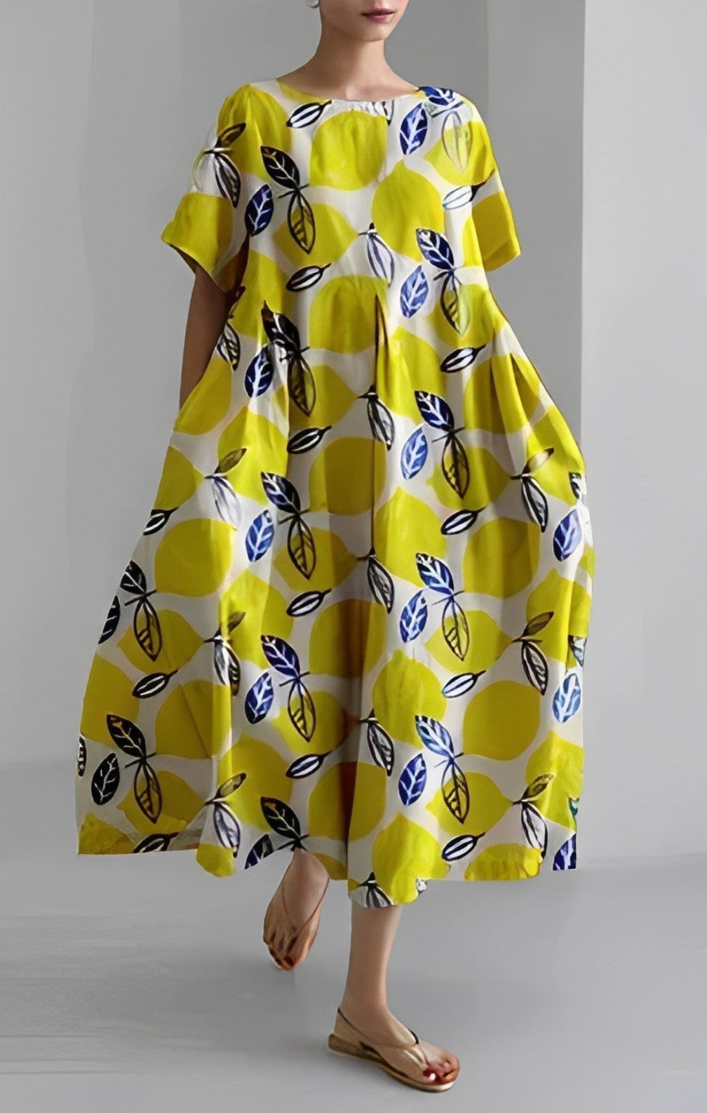 Erica - Retro Loose Maxi Dress
