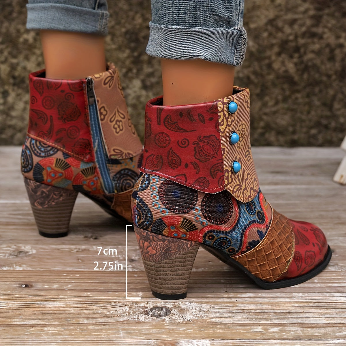 Naomie - Chunky Heel Ankle Boots