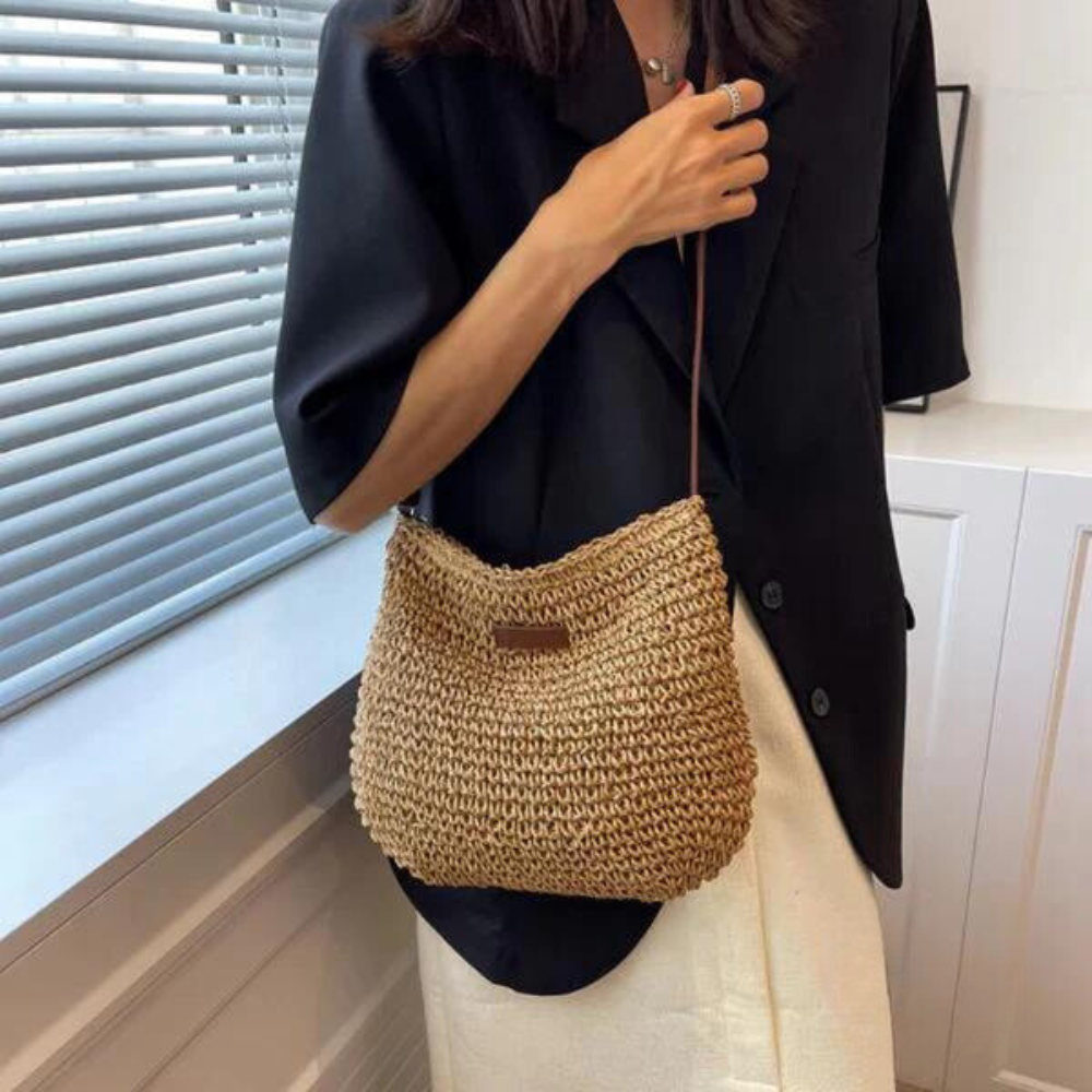 Kayla - Straw Crossbody Bag