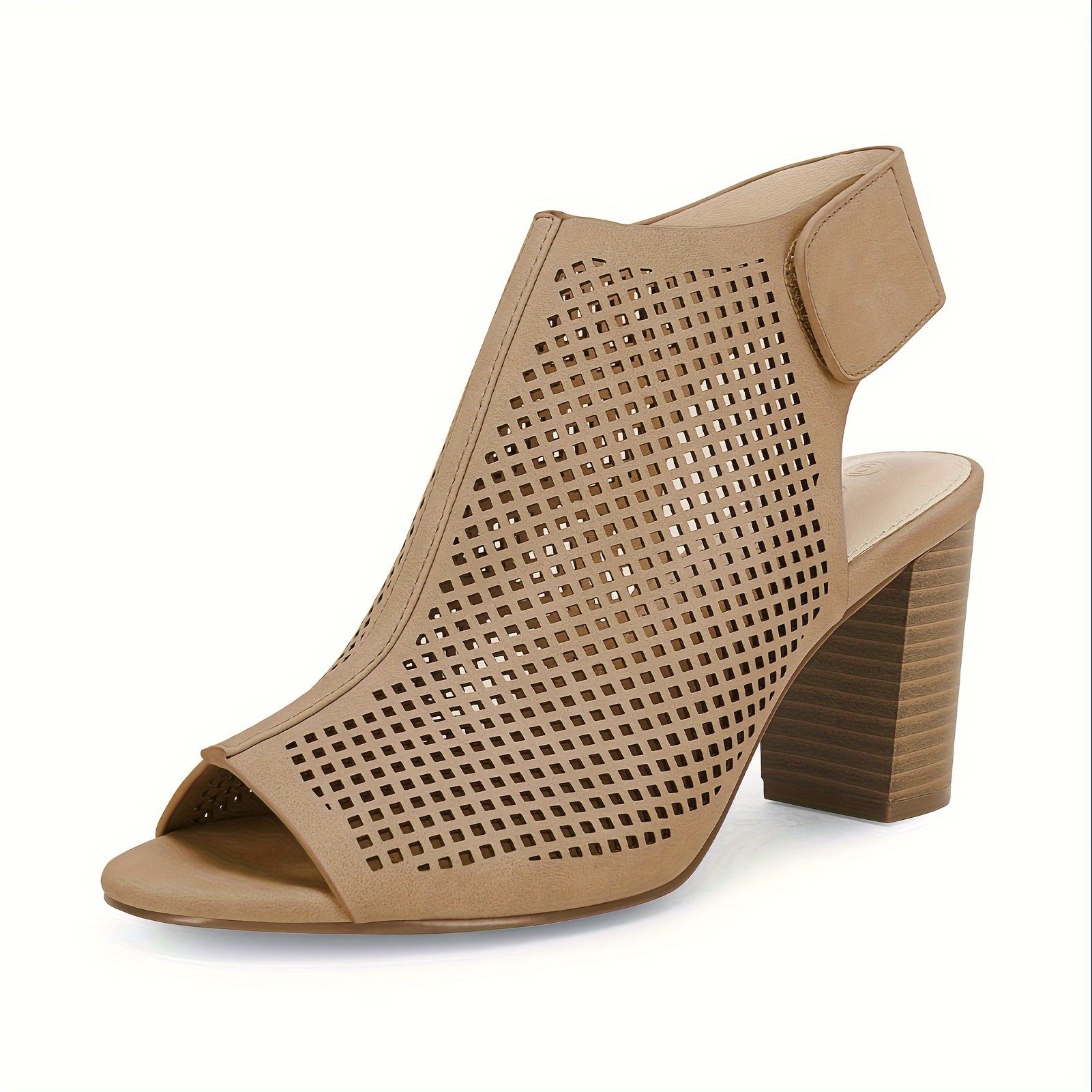 Sarvika - Hollow Block Heeled Sandals