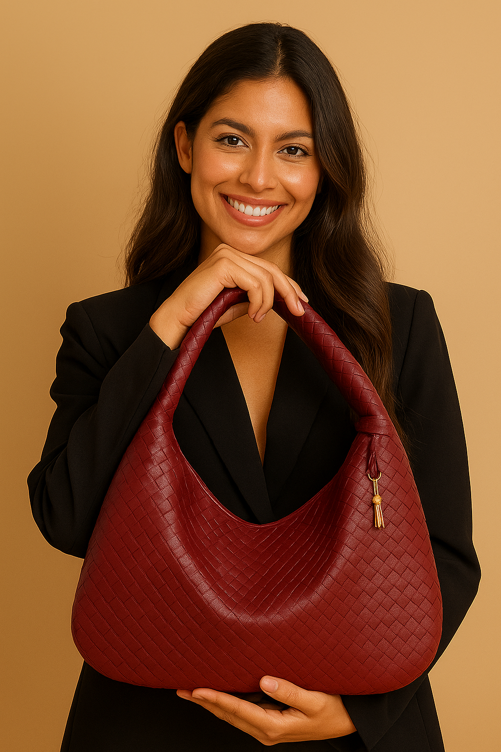 Eleanor - Handcrafted Half Moon Bag