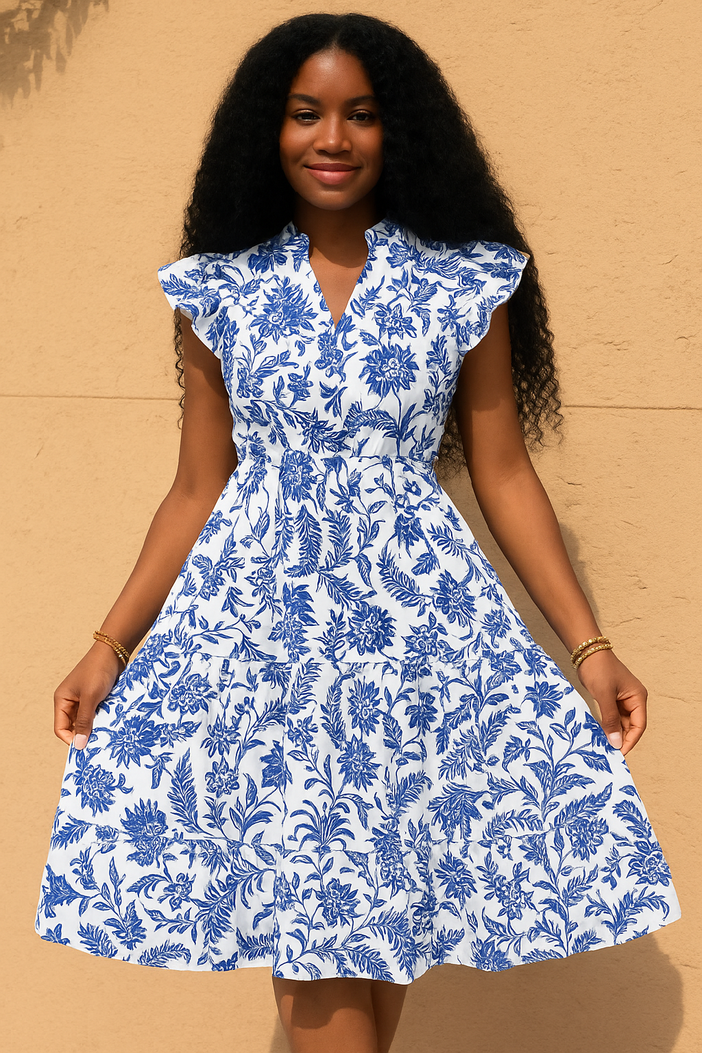 Soffy - Floral Summer Mini Dress