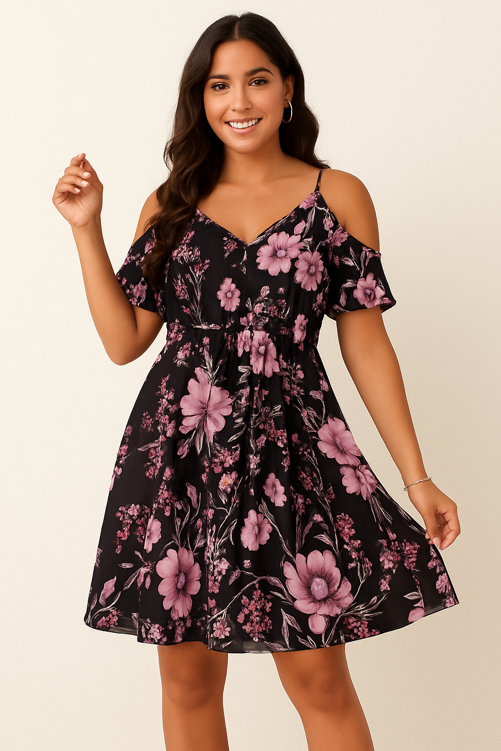 Amelie - Floral Off-the-Shoulder Dress