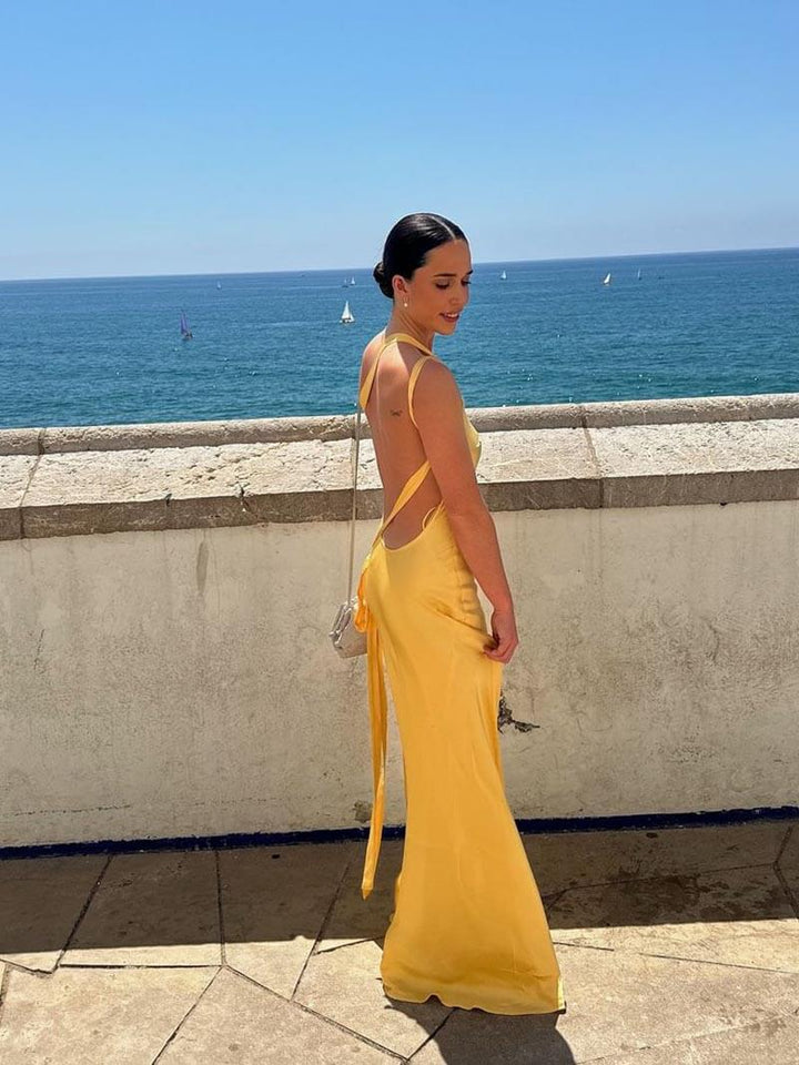Dolores - Long Backless Dress