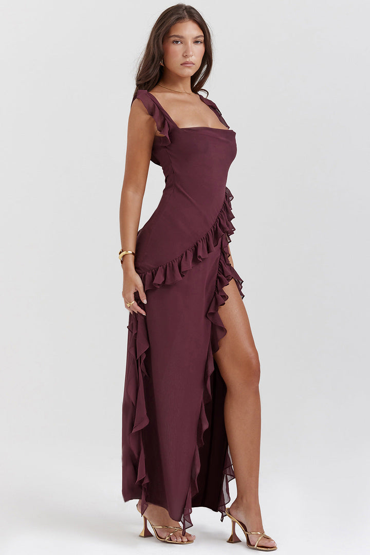 Celinda – Long Dress with Ruffles