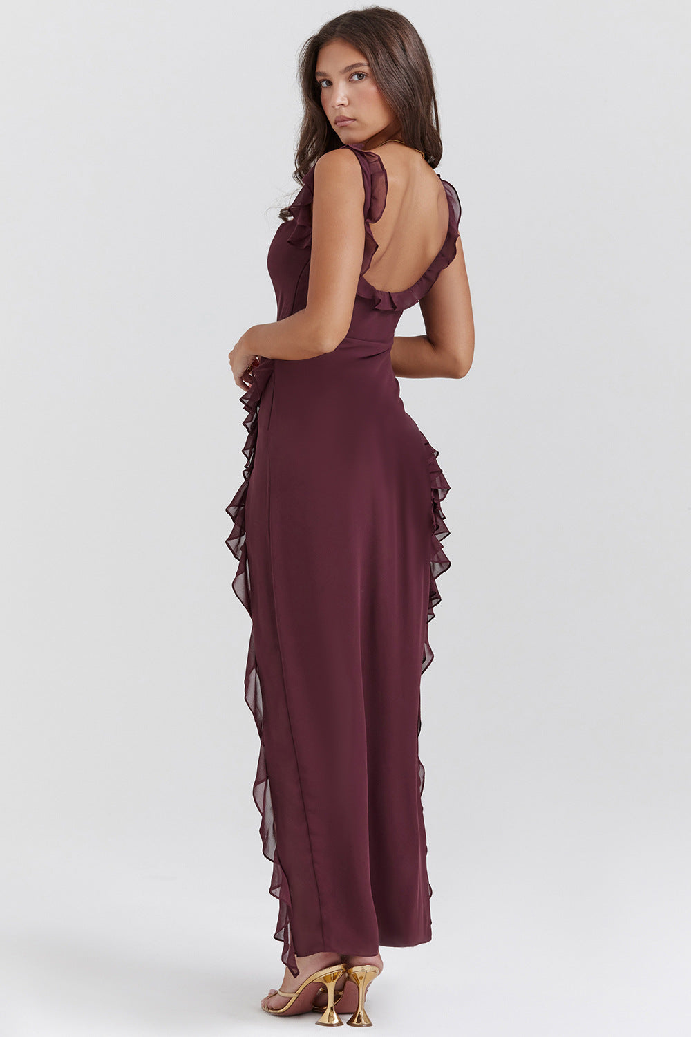Celinda – Long Dress with Ruffles