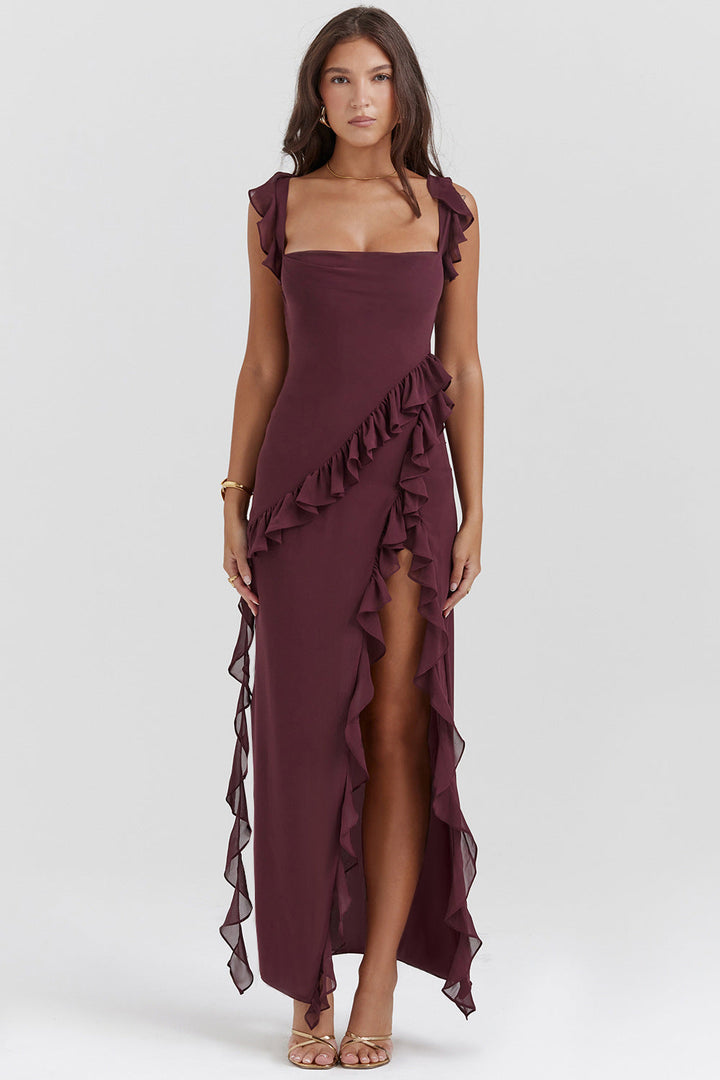 Celinda – Long Dress with Ruffles