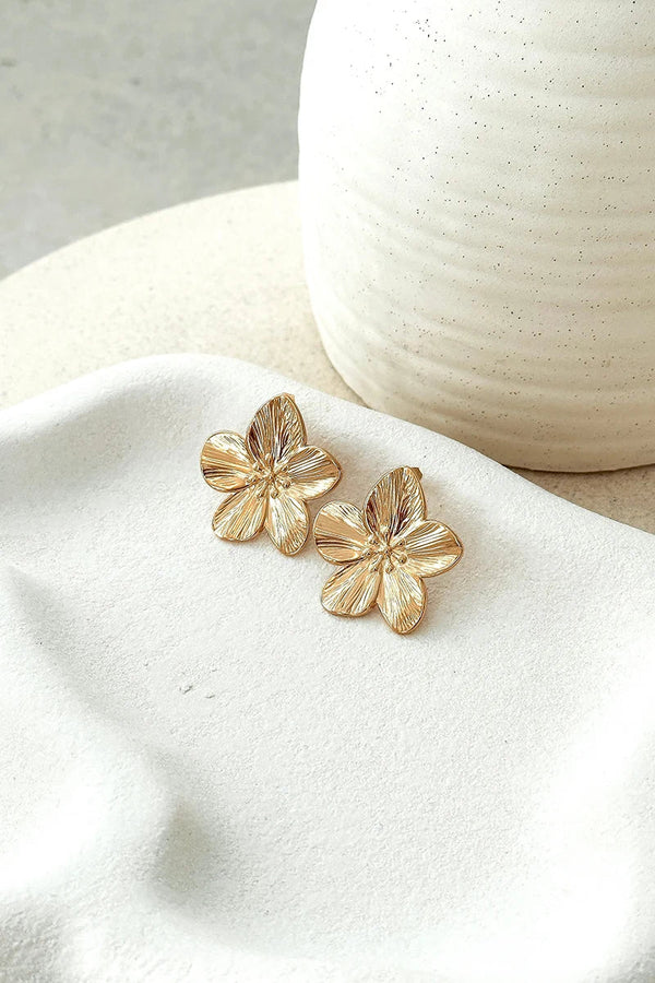 Pendientes Colgantes Concha Dorada