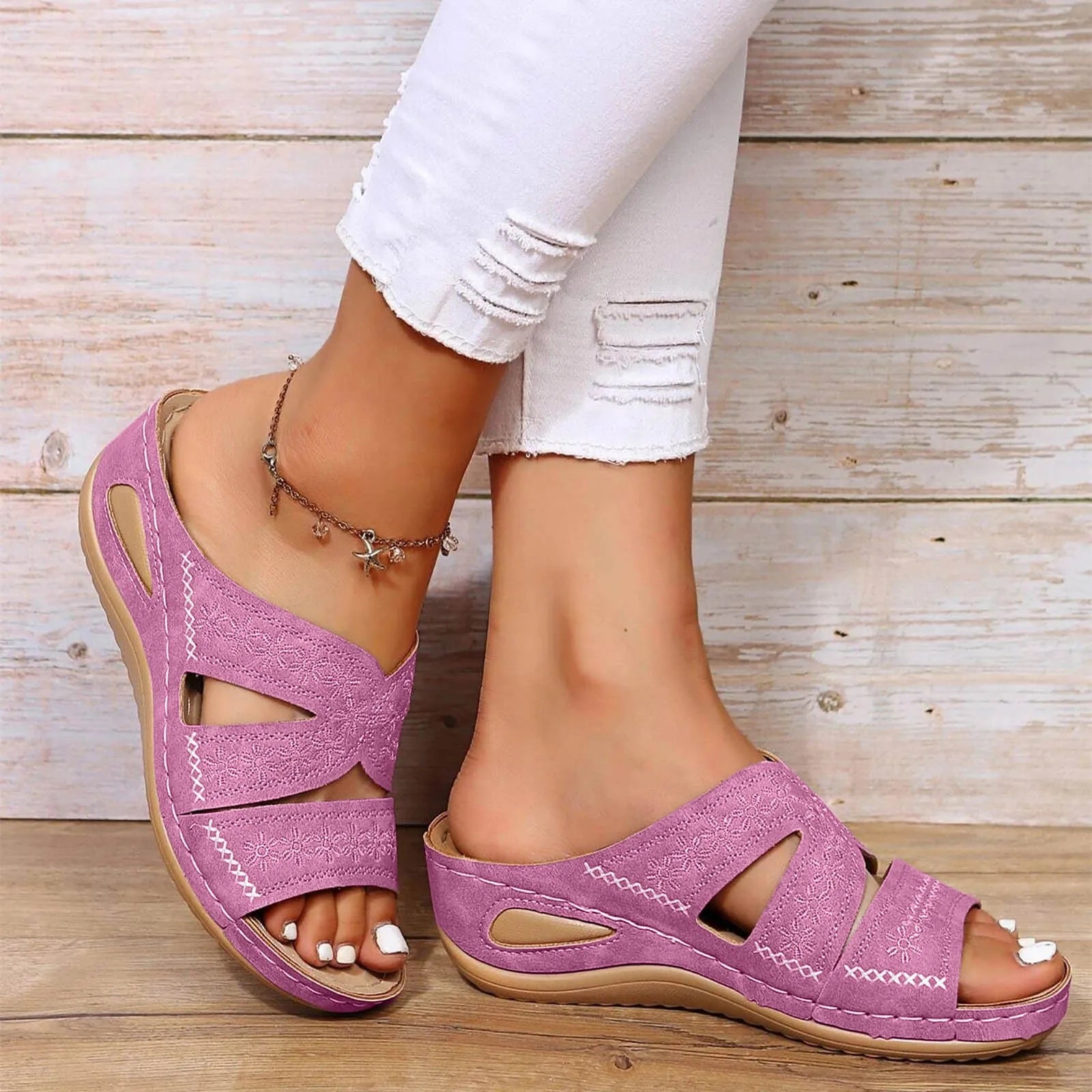 Adalynn - Crystal Clasp Sandals