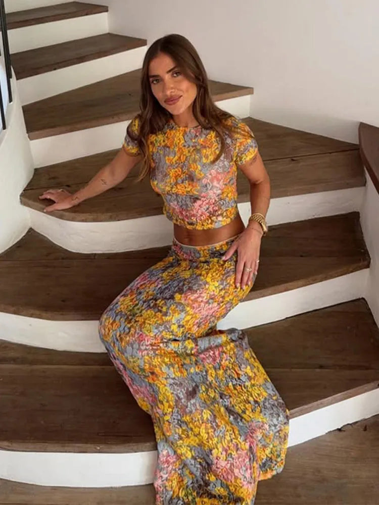 Rebeca - 2-piece Printed Set