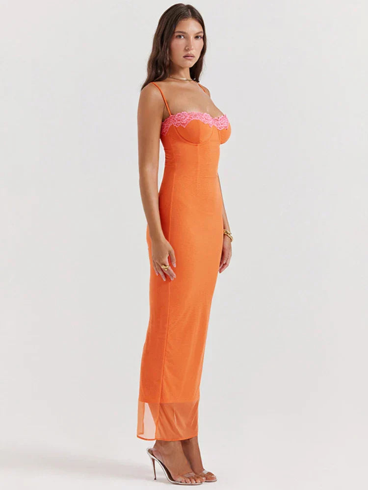 Blanca - Fashionable Lace Bodycon Gown