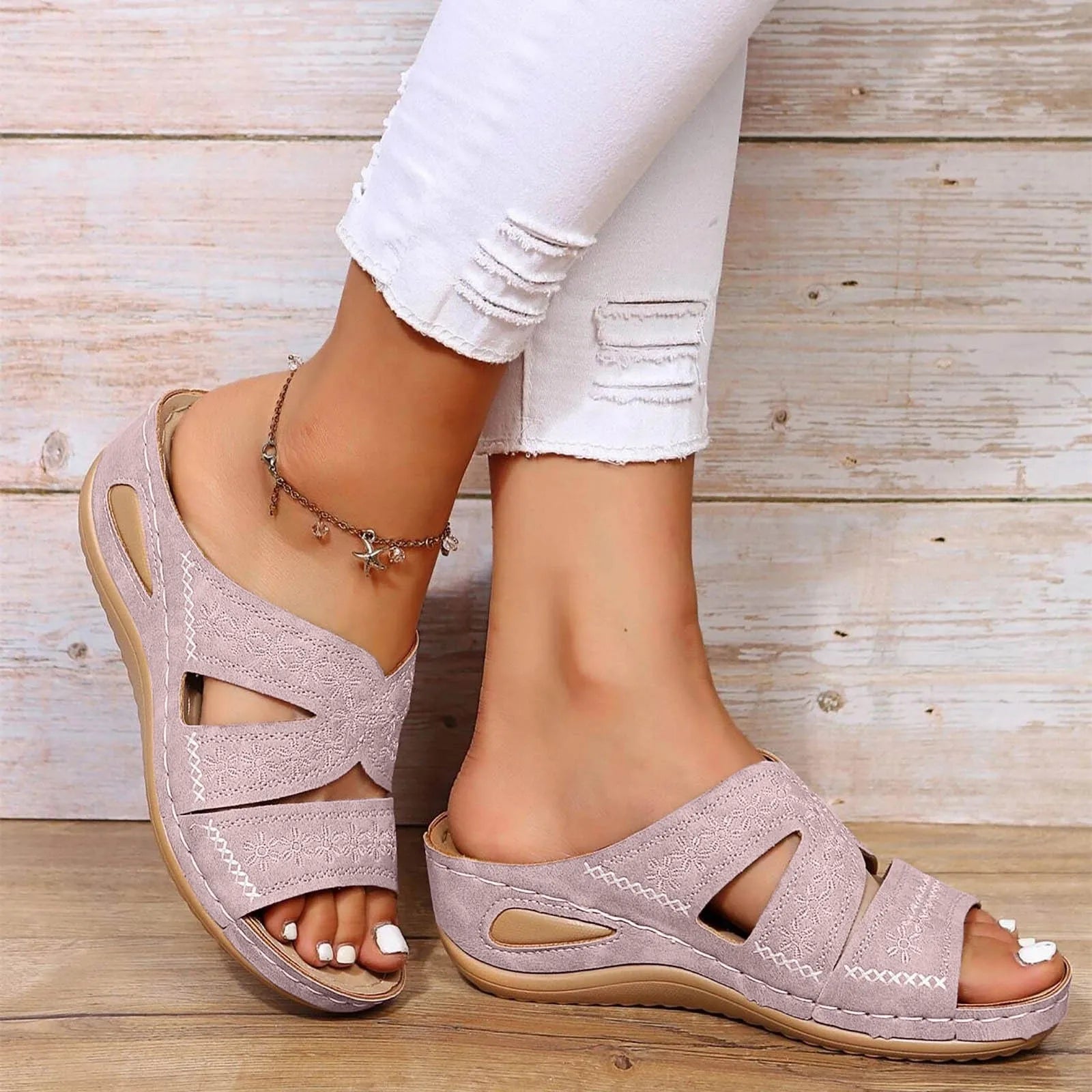 Adalynn - Crystal Clasp Sandals