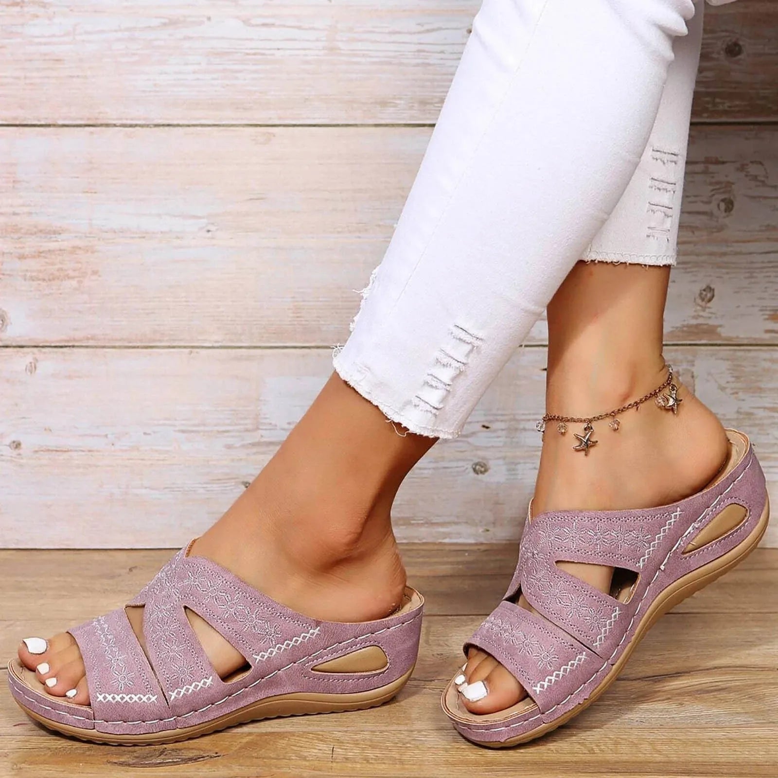 Adalynn - Crystal Clasp Sandals