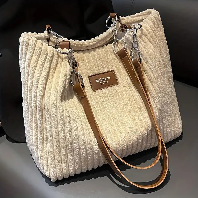Chloe - Corduroy Tote Bag