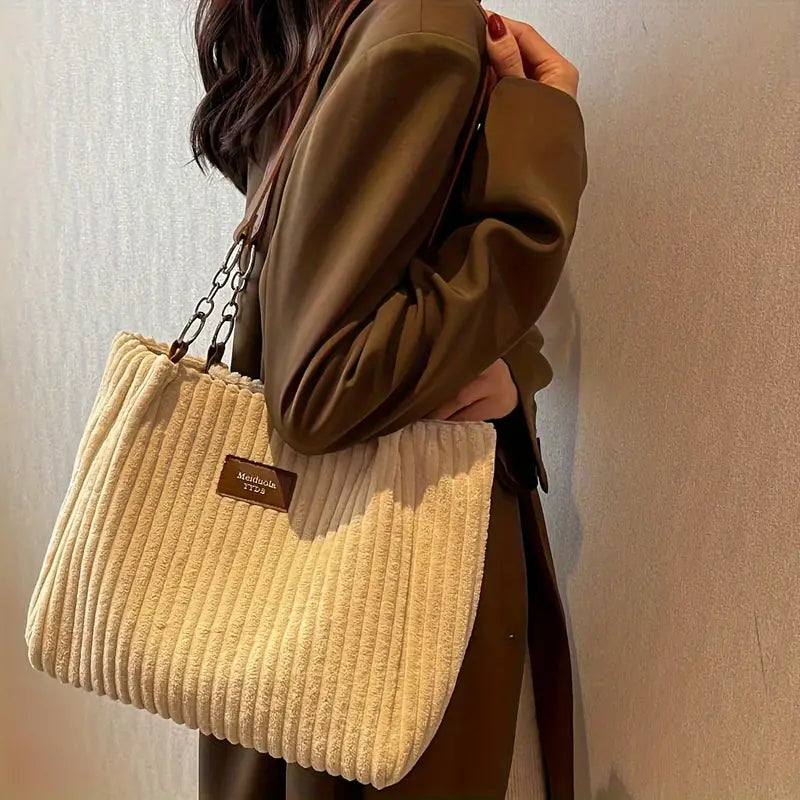 Chloe - Corduroy Tote Bag
