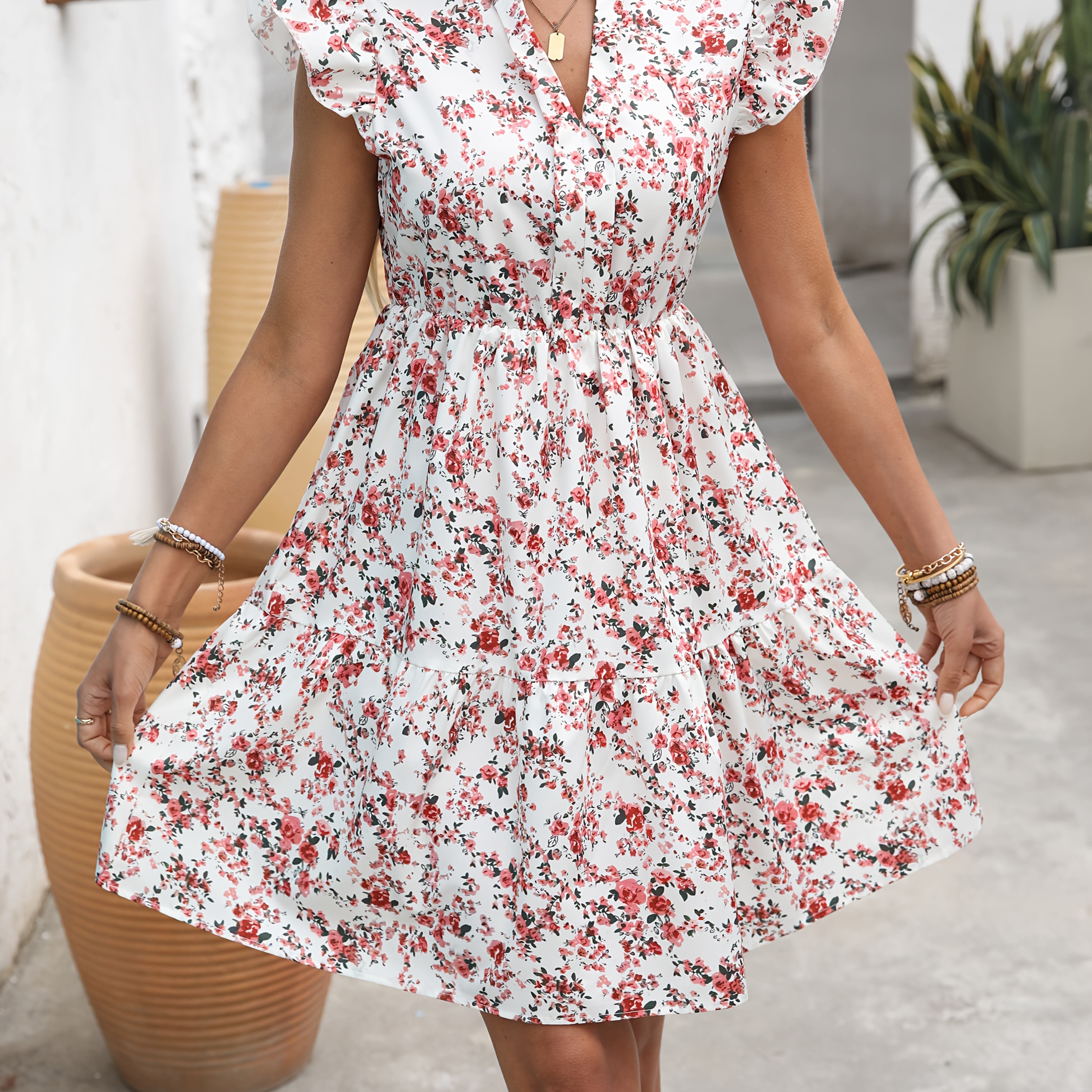 Soffy - Floral Summer Mini Dress