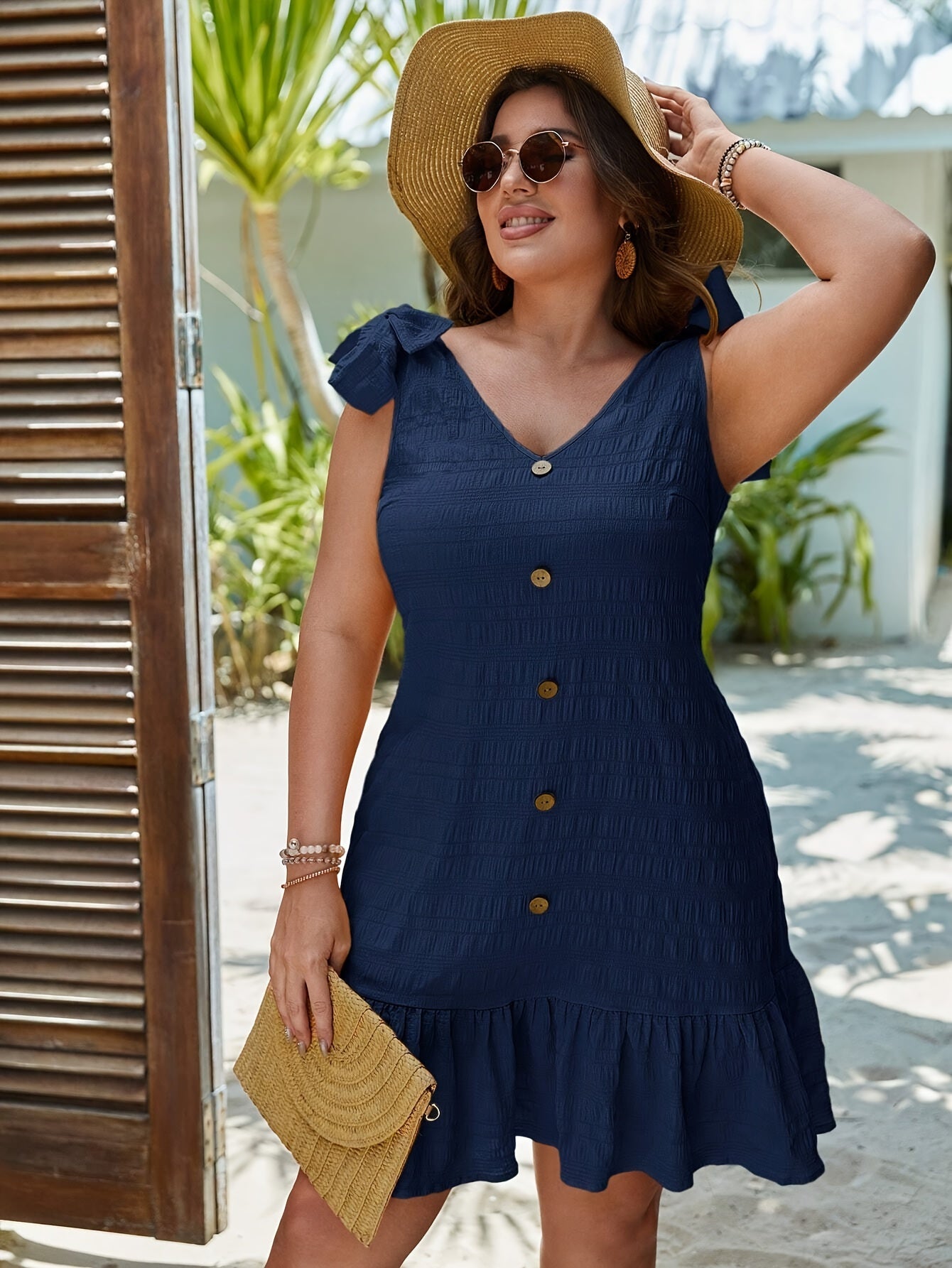 Sue - Plus Size Ruffle Dress