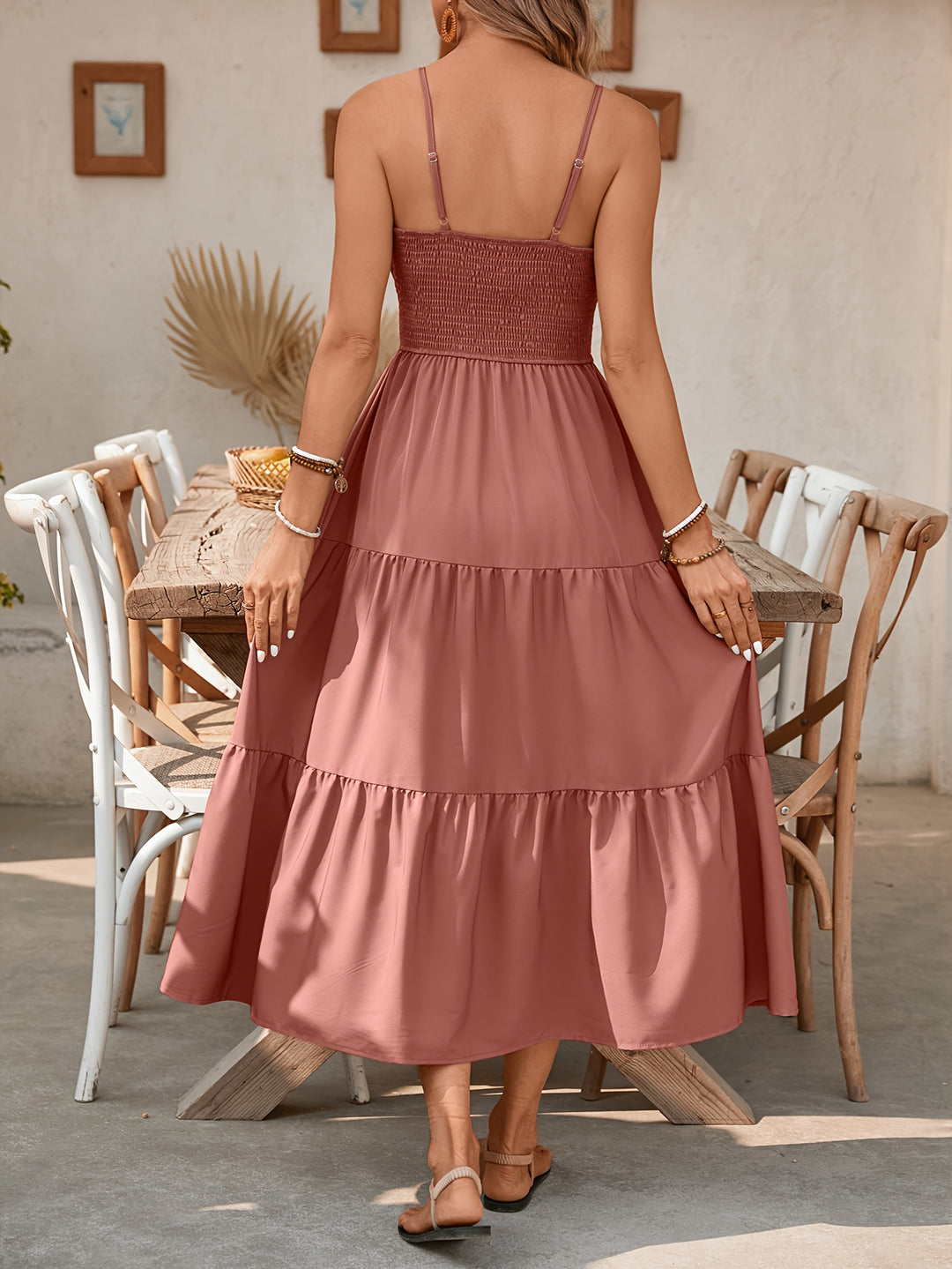 Antoinette - Sleeveless Ruched Long Dress