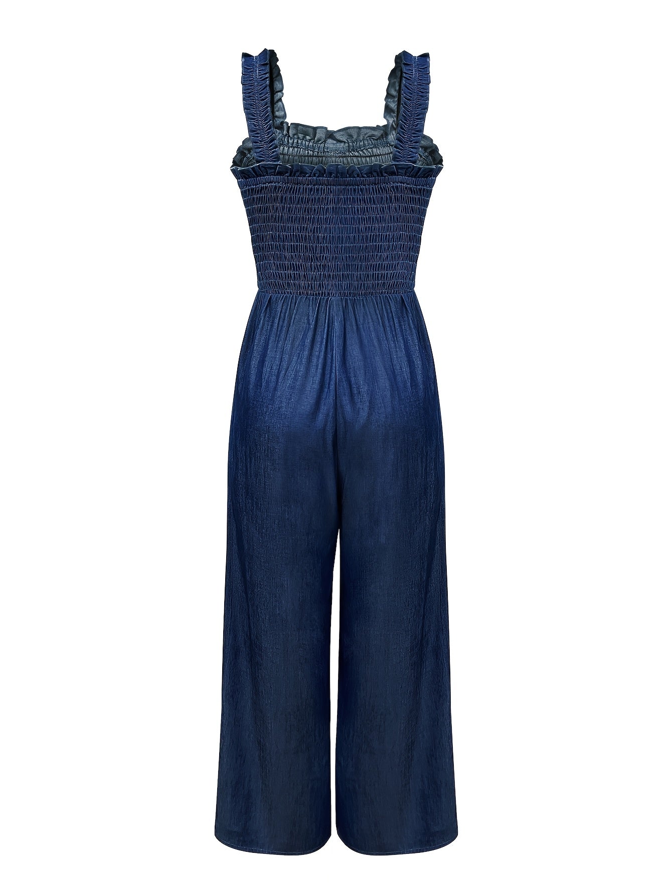 Marion - Ruched Trim Button Jumpsuit