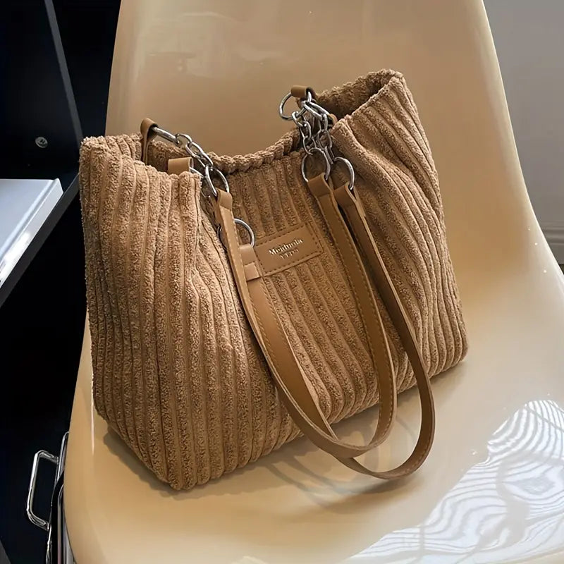 Chloe - Corduroy Tote Bag