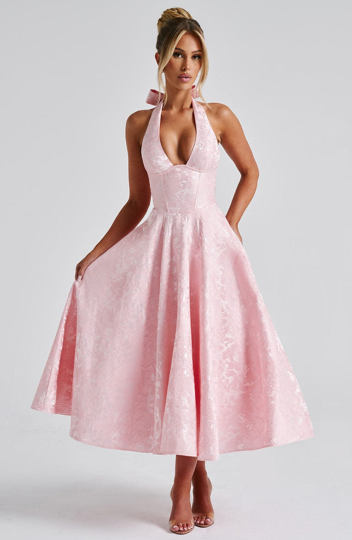 Amaya - Halter Midi Dress