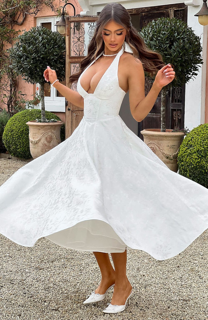 Amaya - Halter Midi Dress