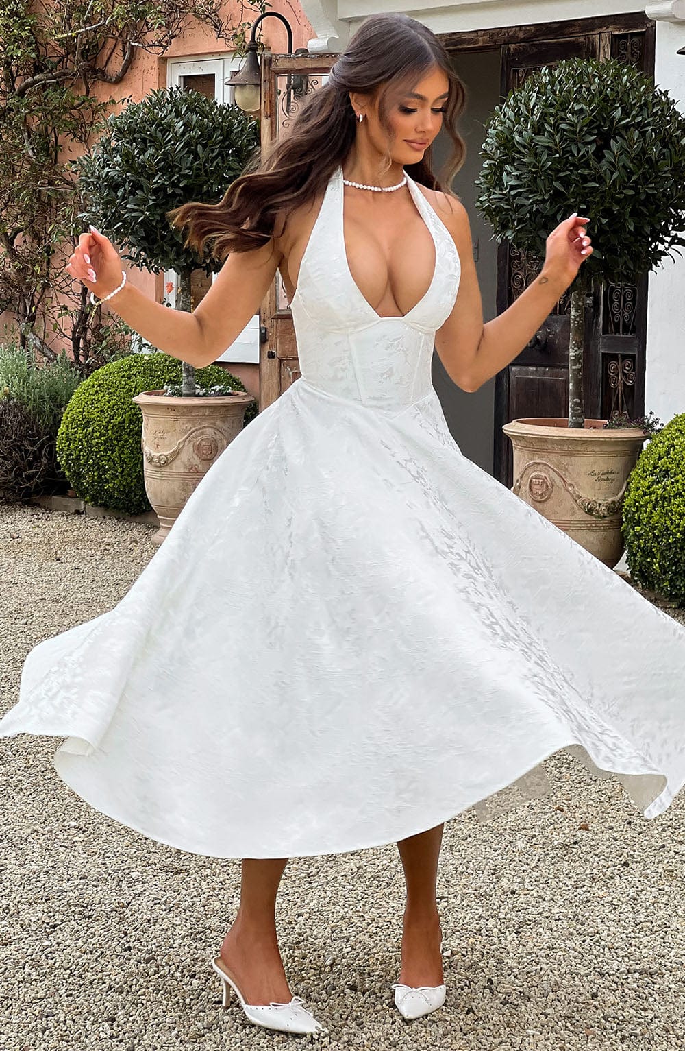 Amaya - Halter Midi Dress
