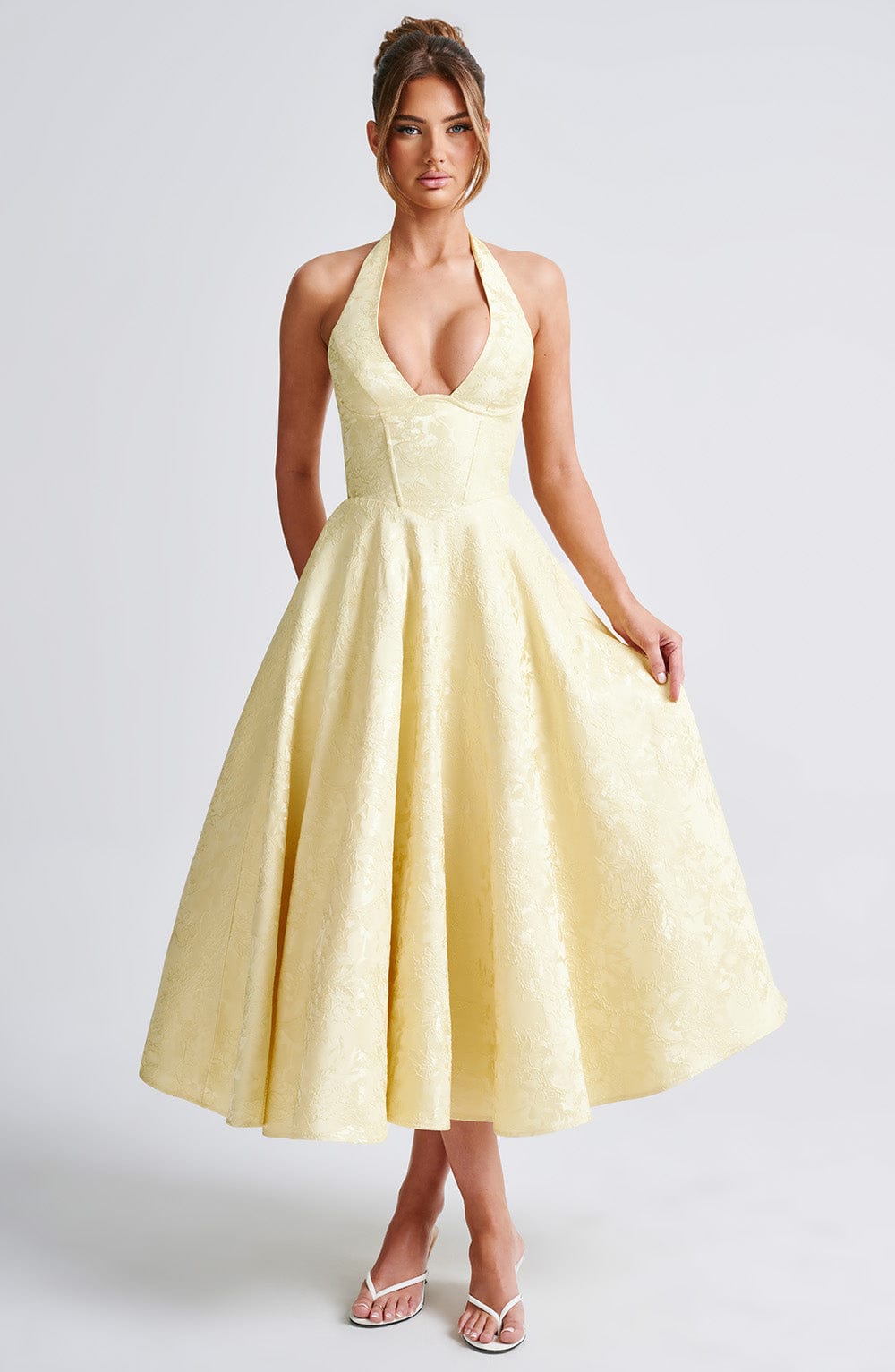 Amaya - Halter Midi Dress