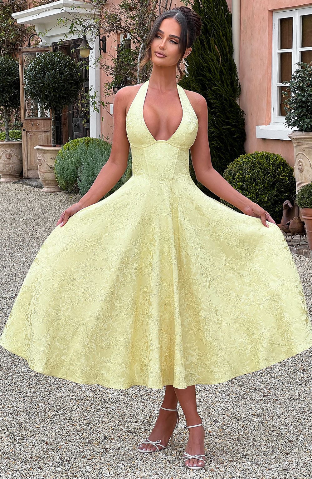 Amaya - Halter Midi Dress