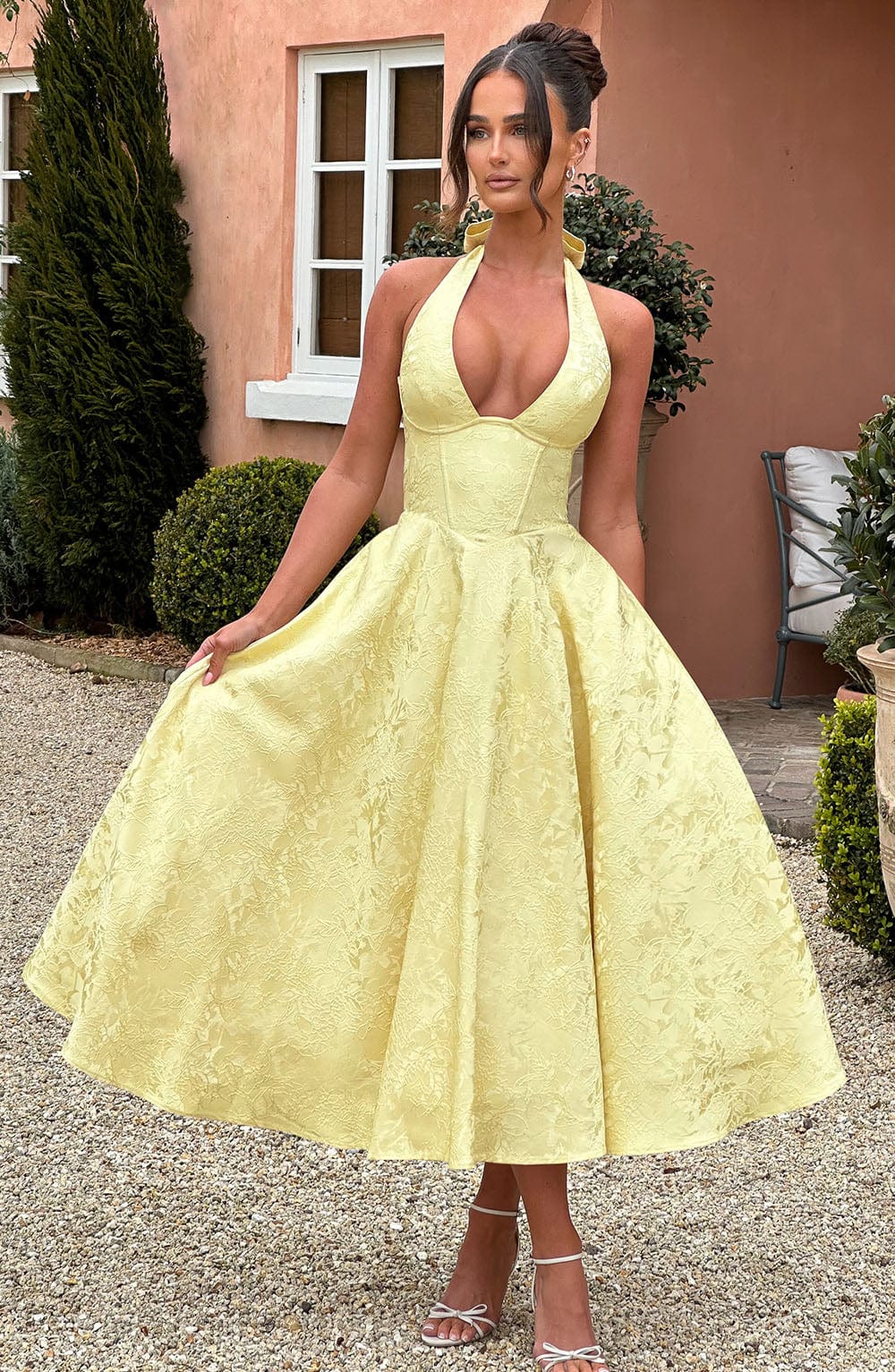 Amaya - Halter Midi Dress