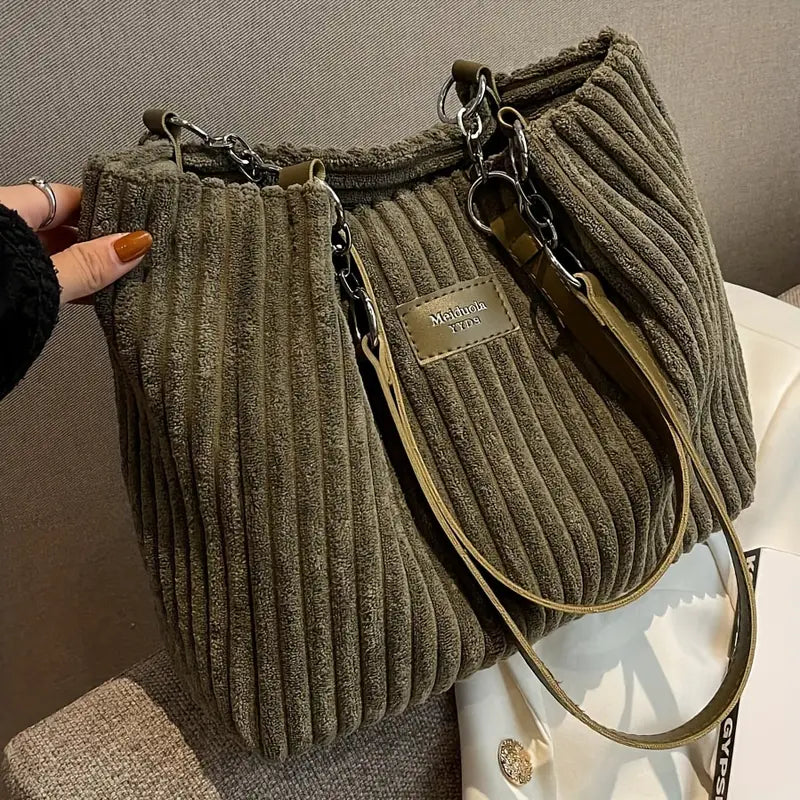 Chloe - Corduroy Tote Bag